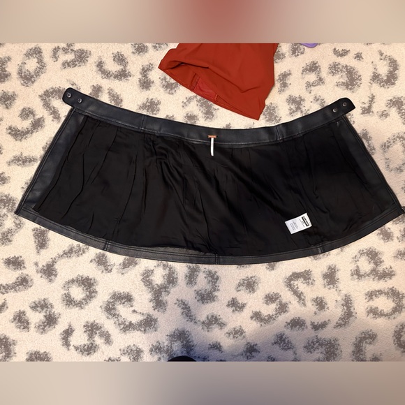 Free People Faux Leather Mini Skirt - Picture 11 of 11